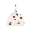 Teddy Bear Pointelle Beanie