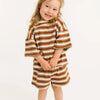 Toffee Stripe Slouchy Set
