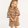 Toffee Stripe Slouchy Set