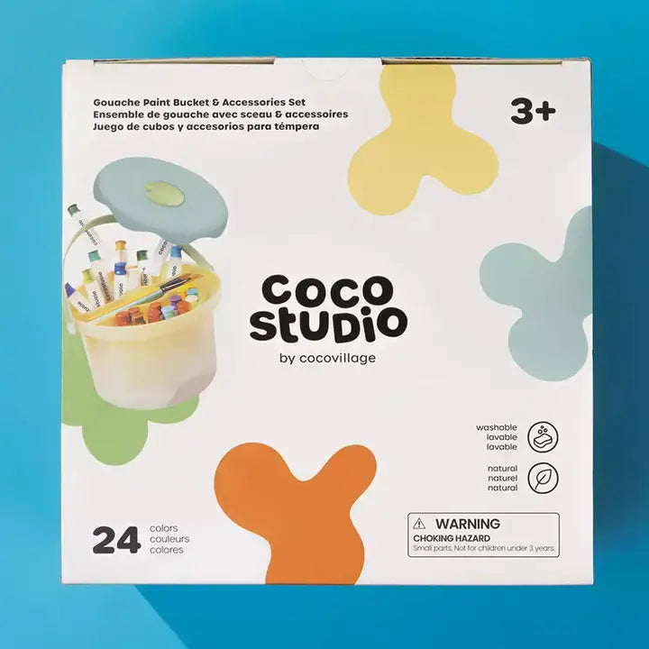 Gouache Paint Bucket & Accessories Set