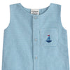 Nautical Gingham Baby Romper