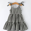 Summer Plaid Ruffle Dress