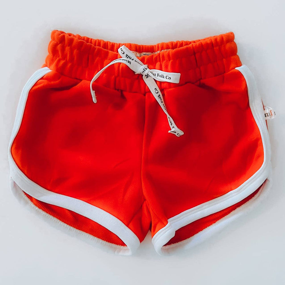 Red Track Shorts