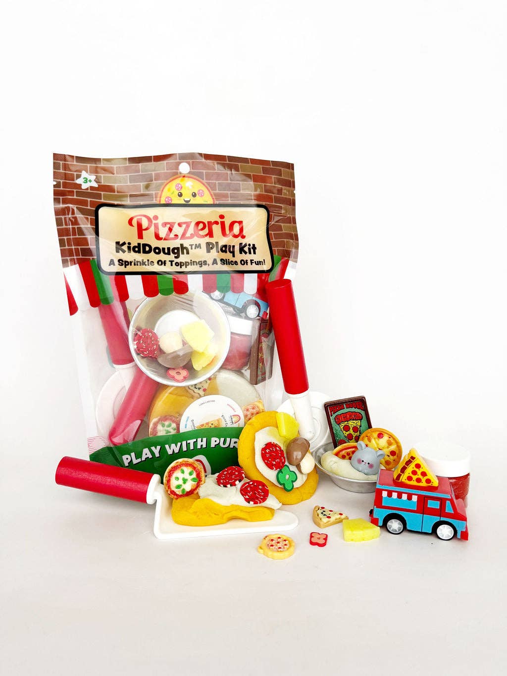 Pizzeria KidDough Play Kit tools detail
