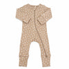 Almond Bloom Pointelle 2-Way Zip Romper