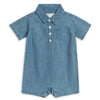 Ted Chambray Collared Romper