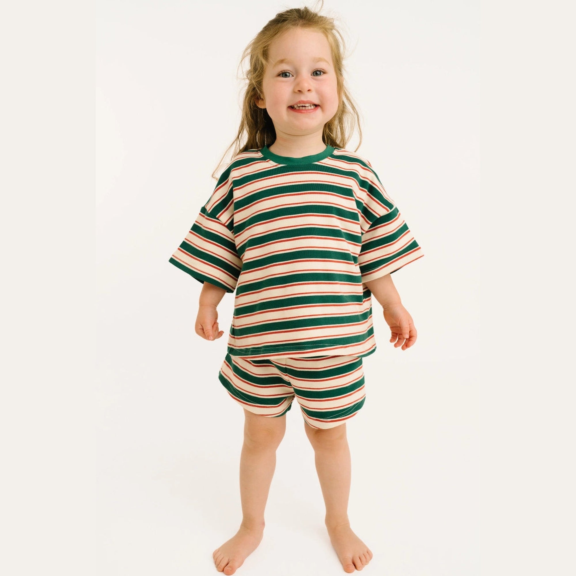Forest Stripe Slouchy Set