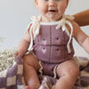 Strawberry Knit Baby Romper