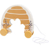 Primitives by Kathy - Skep And Bee Pull Toy