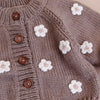 Flower Kids Cardigan - Tan