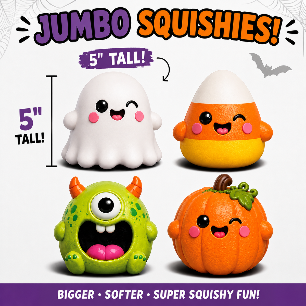 Fun Doh JUMBO Halloween Monsters Squishy Toy detail
