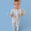 Heirloom Blue Blooms Dream Ruffle Romper