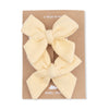 Muslin Italian Straw - 2 Pack Bow Clips
