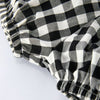Plaid Smocked Bloomer Set