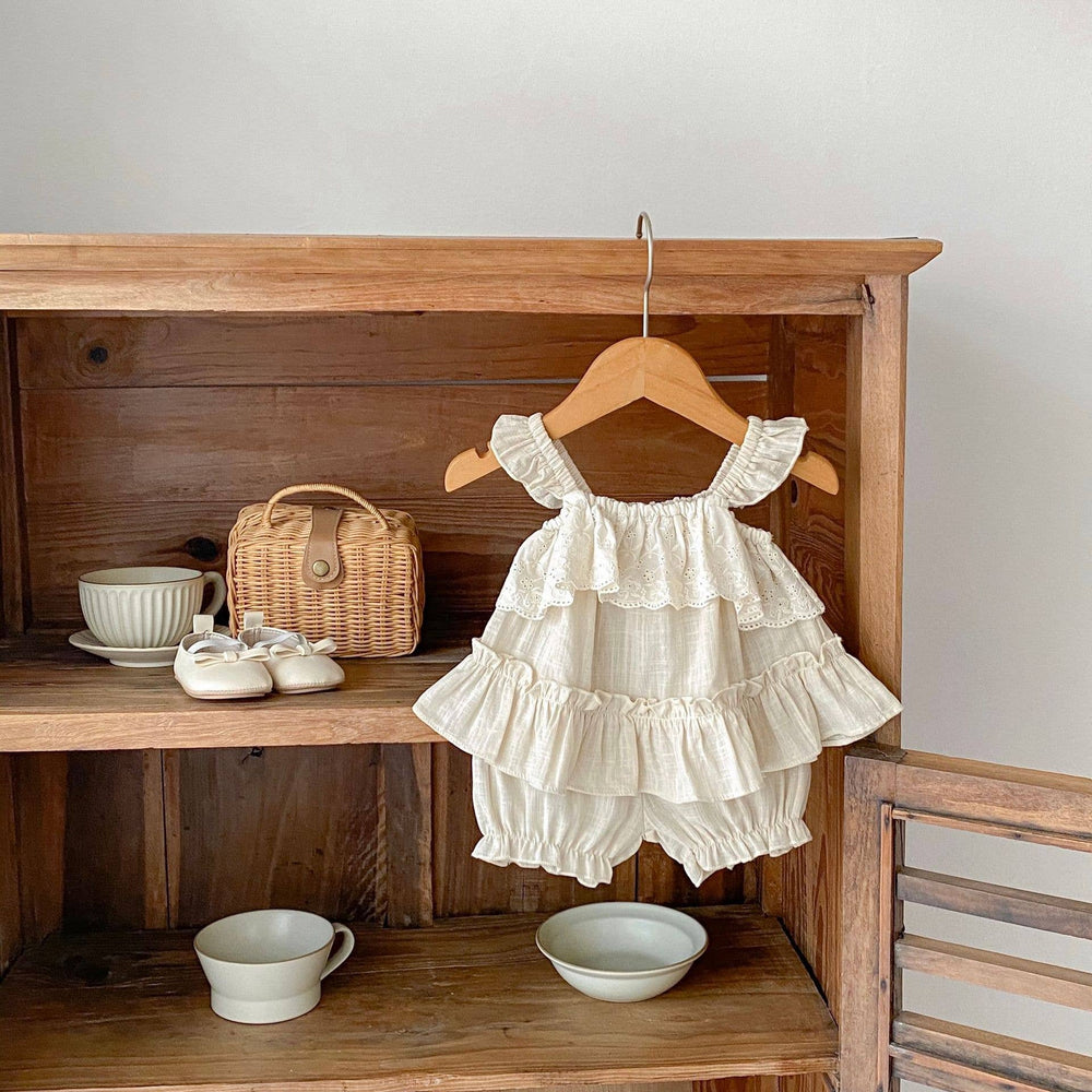 Ruffle Lace Bloomer Set