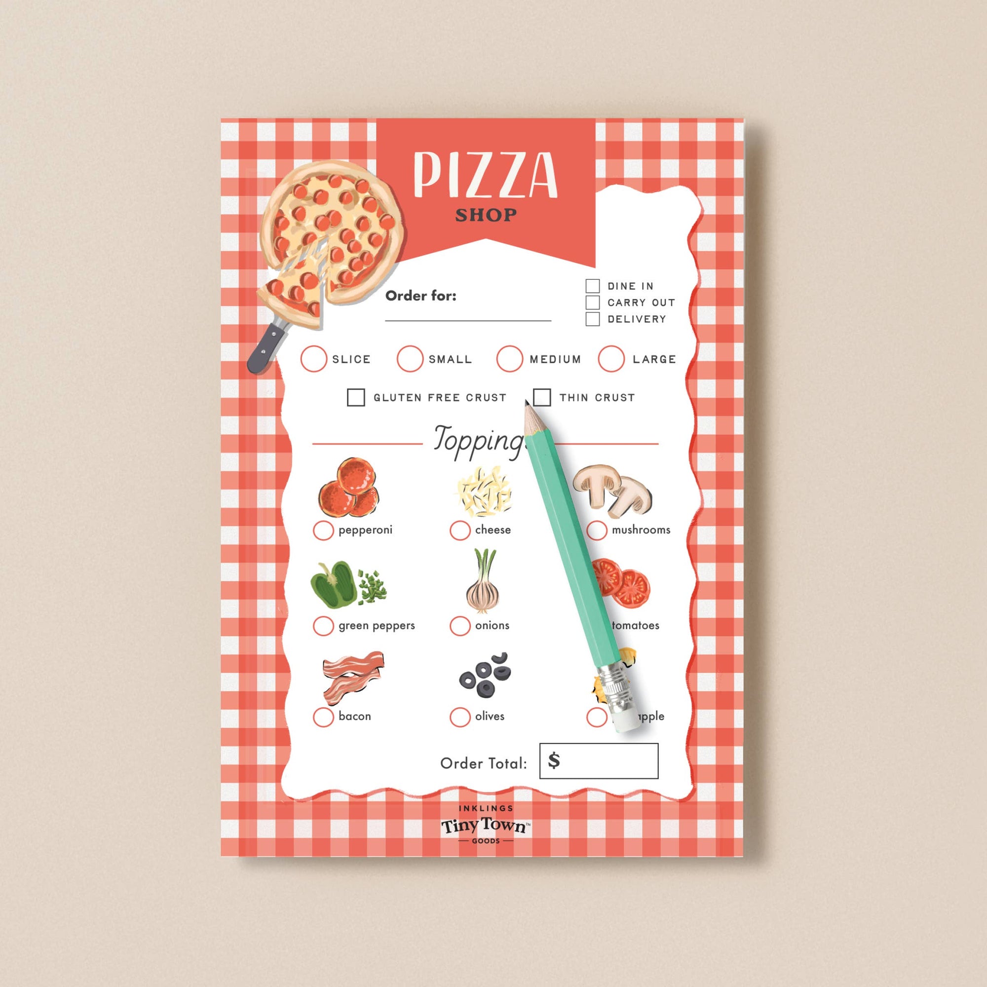 Pizza Shop Play Notepad