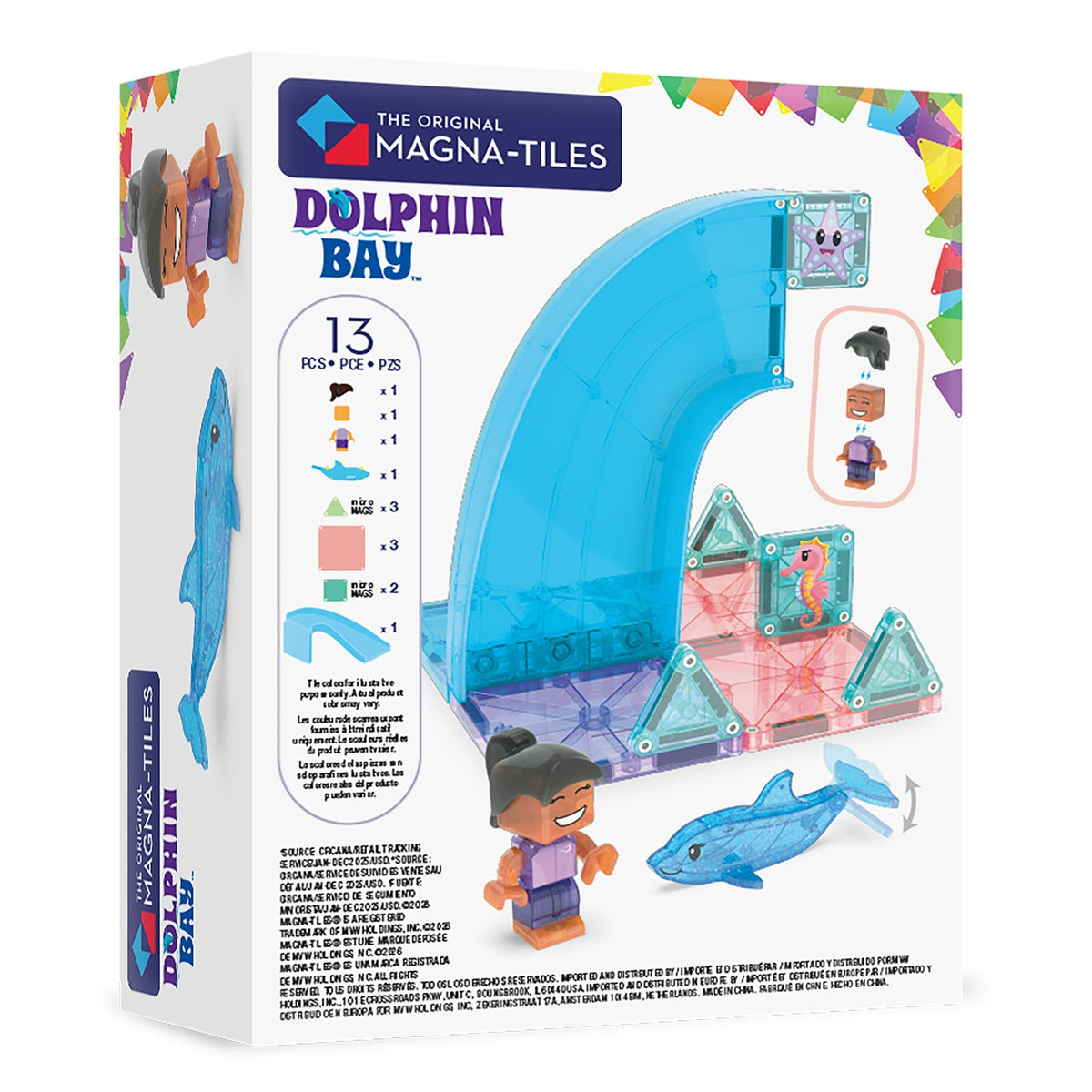 Magna-Tiles Dolphin Bay figures detail
