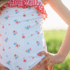 Blue Floral and Gingham One Piece