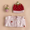 Strawberry Beanie Hat (3-6 Months)