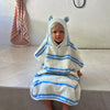 Kids Hooded Towel - Seagull Blue