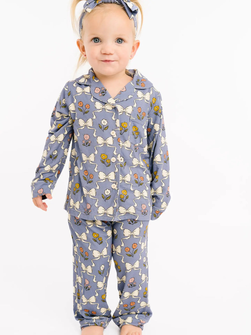 Bow Blooms Bamboo Pajama Set