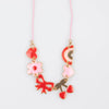 Hearts & Cherries Enamel Charm Necklace