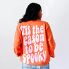 'Tis The Season To Be Spooky Adult Pullover print detail