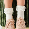 Lace Bobby Socks - Ivory