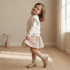 Twill Skirt - Oat Gingham