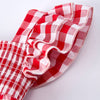 Summer Plaid Smocked Romper
