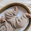 Lion Applique Chunky Sweater Knit Baby Jumpsuit