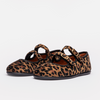 Carla Animal Print buckle strap detail