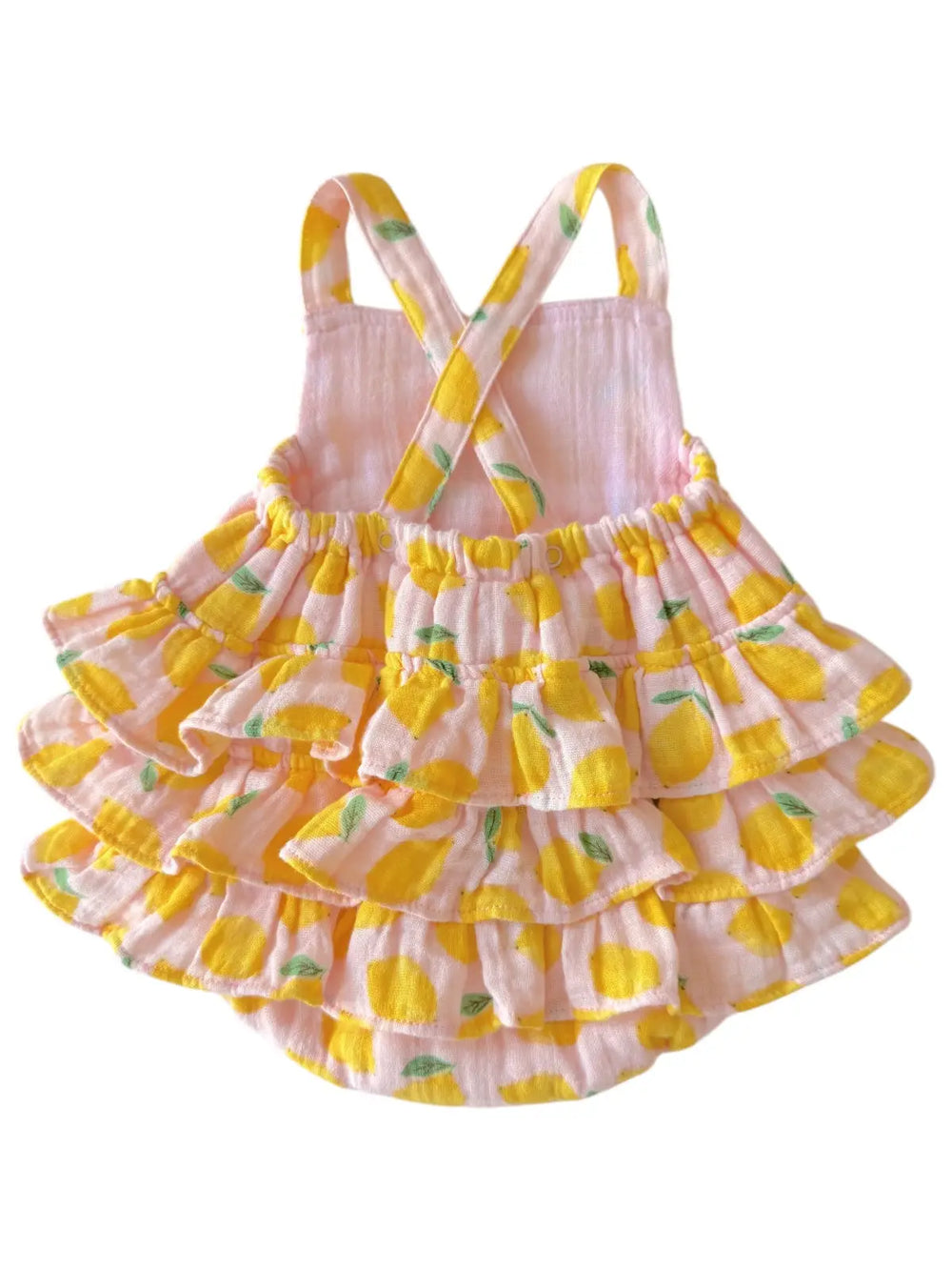 Ruffle Sunsuit -Lemon Sorbet