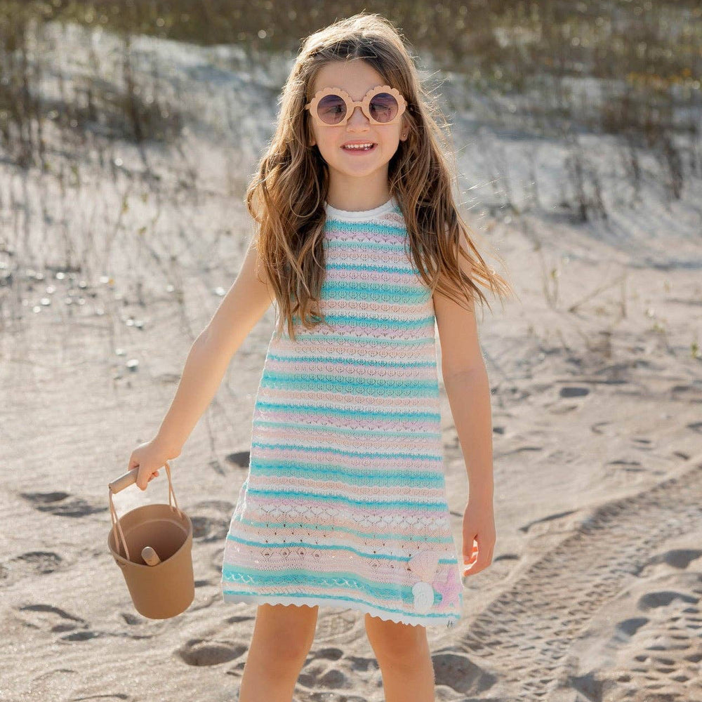 Seashore Stripe Knit Dress Set