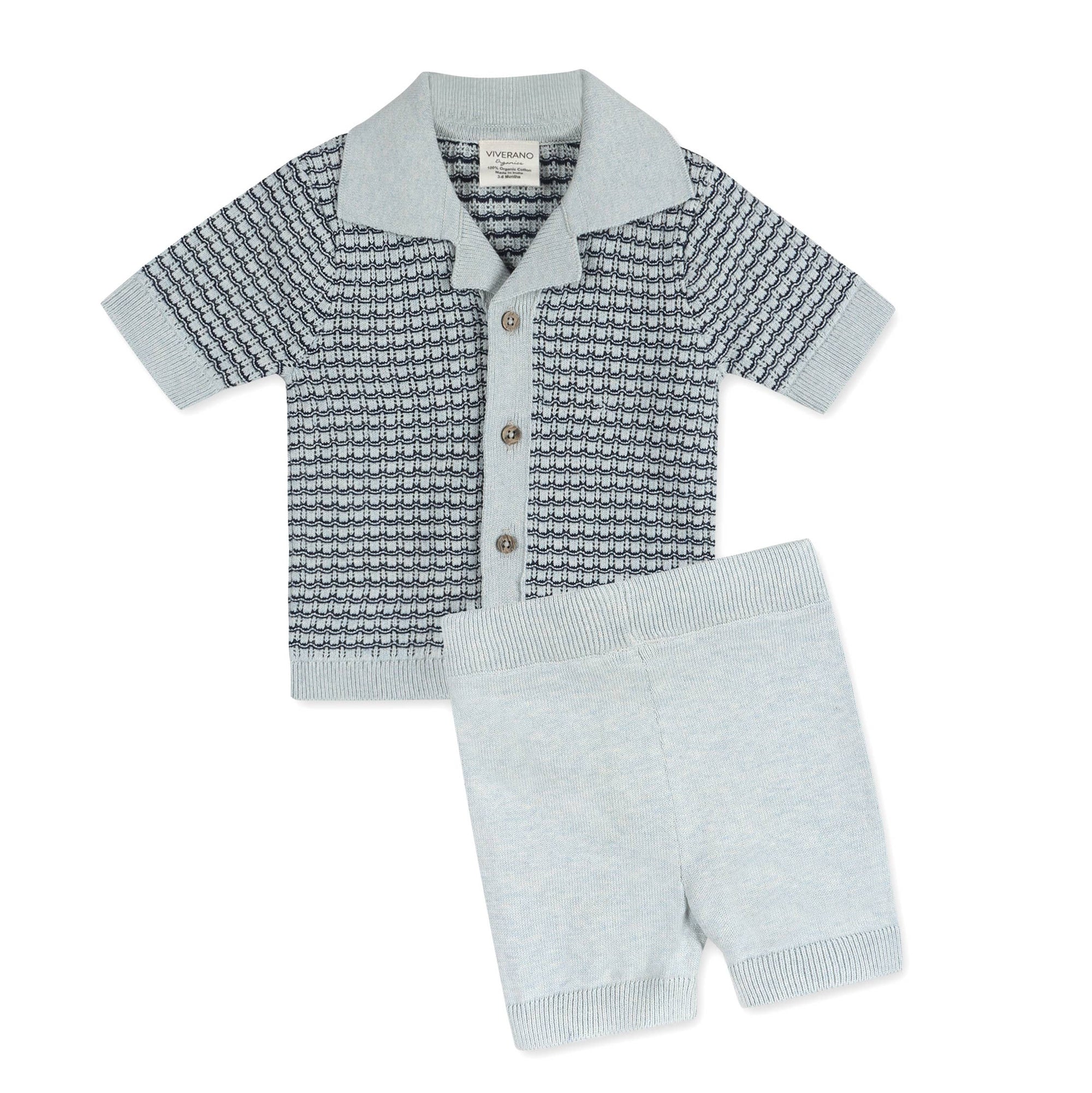 Miles Wave Baby Shirt & Shorts Set