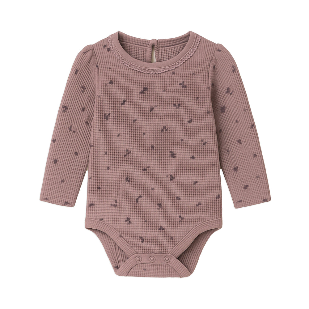 Waffle Knit Lace Bodysuit