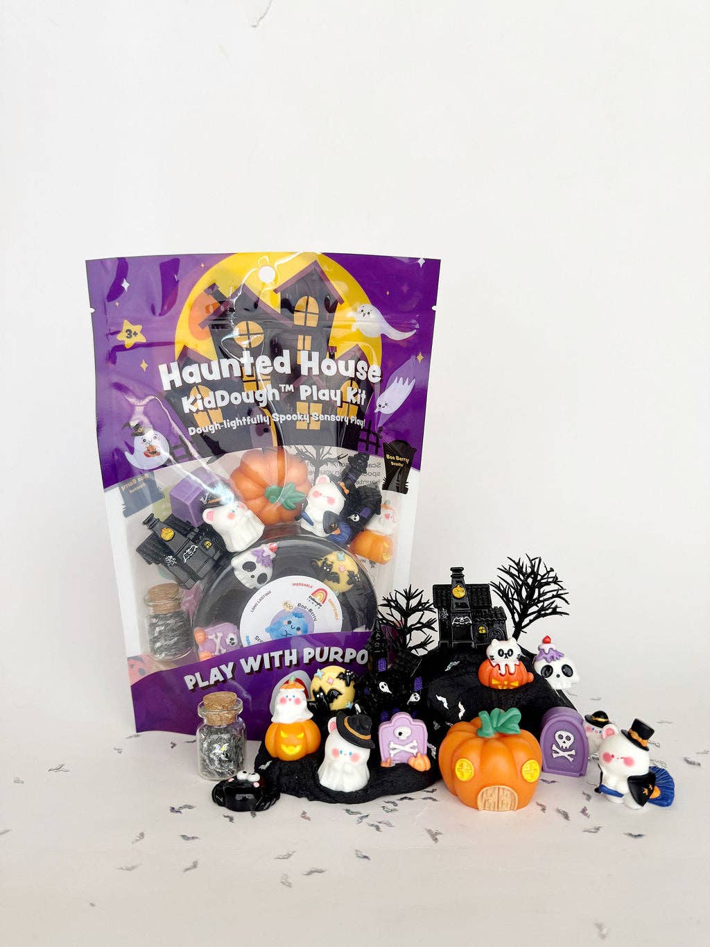 Haunted House KidDough Play Kit kids playing