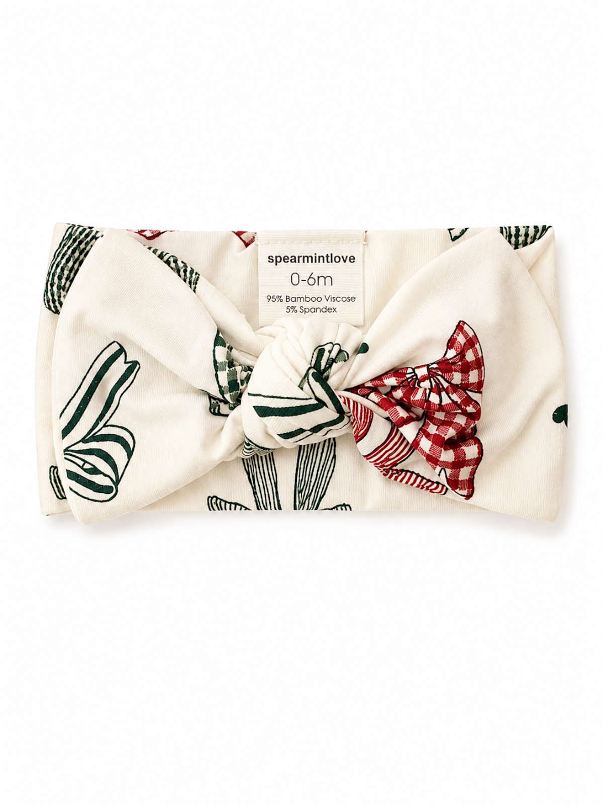 Knot Bow Country Christmas Bows baby headband