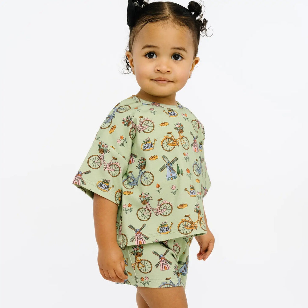 Bikes & Blooms Slouchy Set