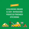 Vehicles Coloring Book & Stickers