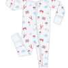 Coastal Americana Zip Onesie Pjs