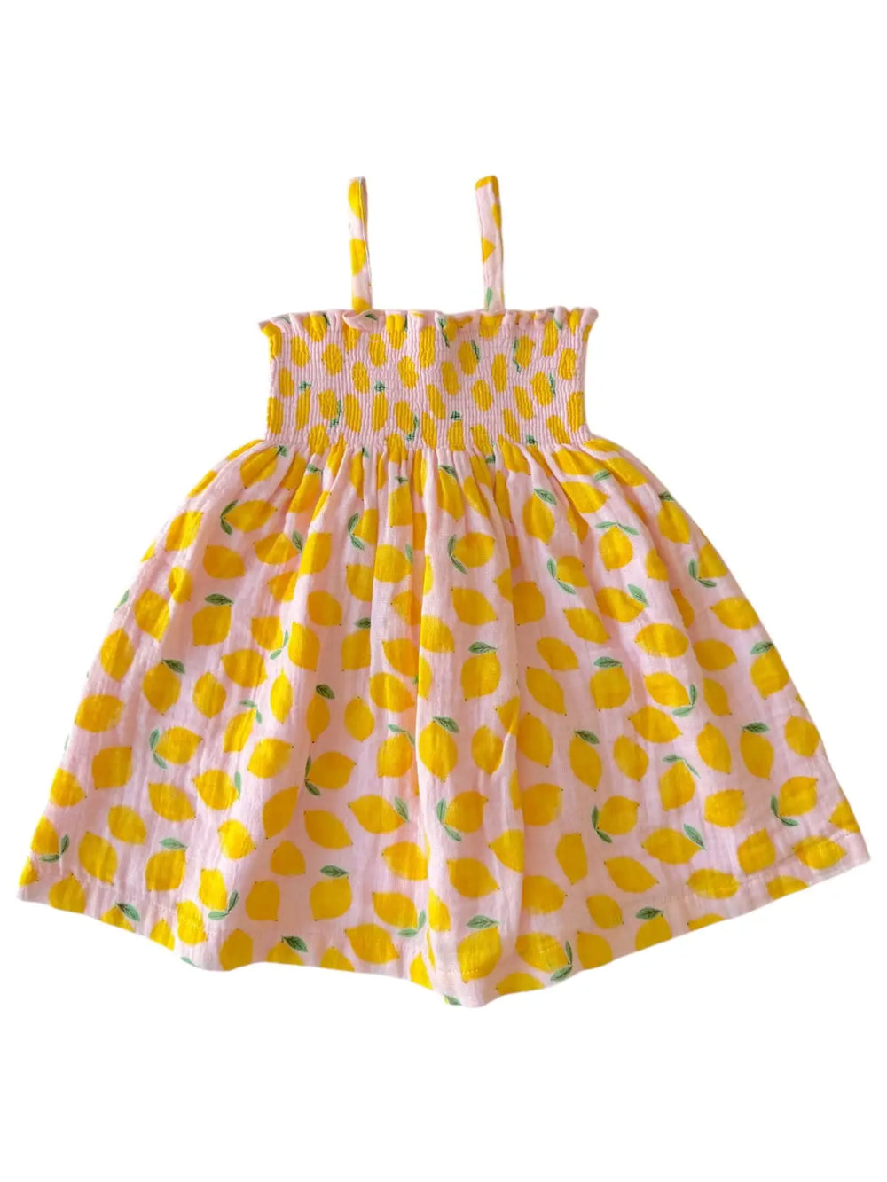 Smocked Tube Dress - Lemon Sorbet