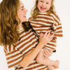 Toffee Stripe Slouchy Set