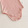 Ruffle Collar Ribbed Onesie