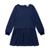 Navy Grid Dress girls organic cotton dress