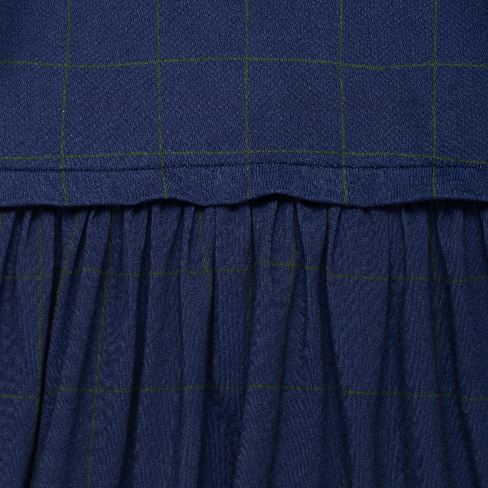 Navy Grid Dress detail view