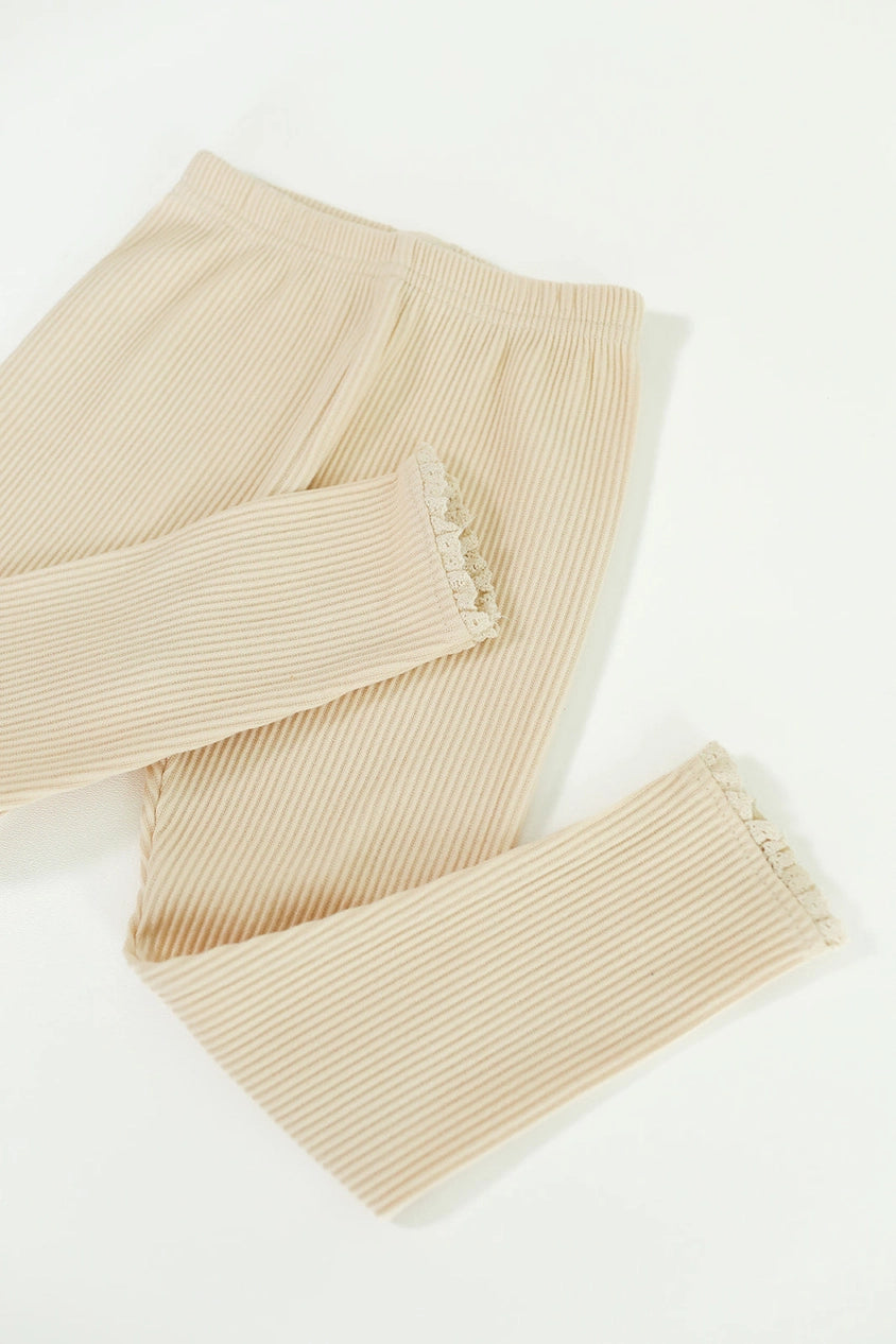 Lydia Leggings with Lace Trim