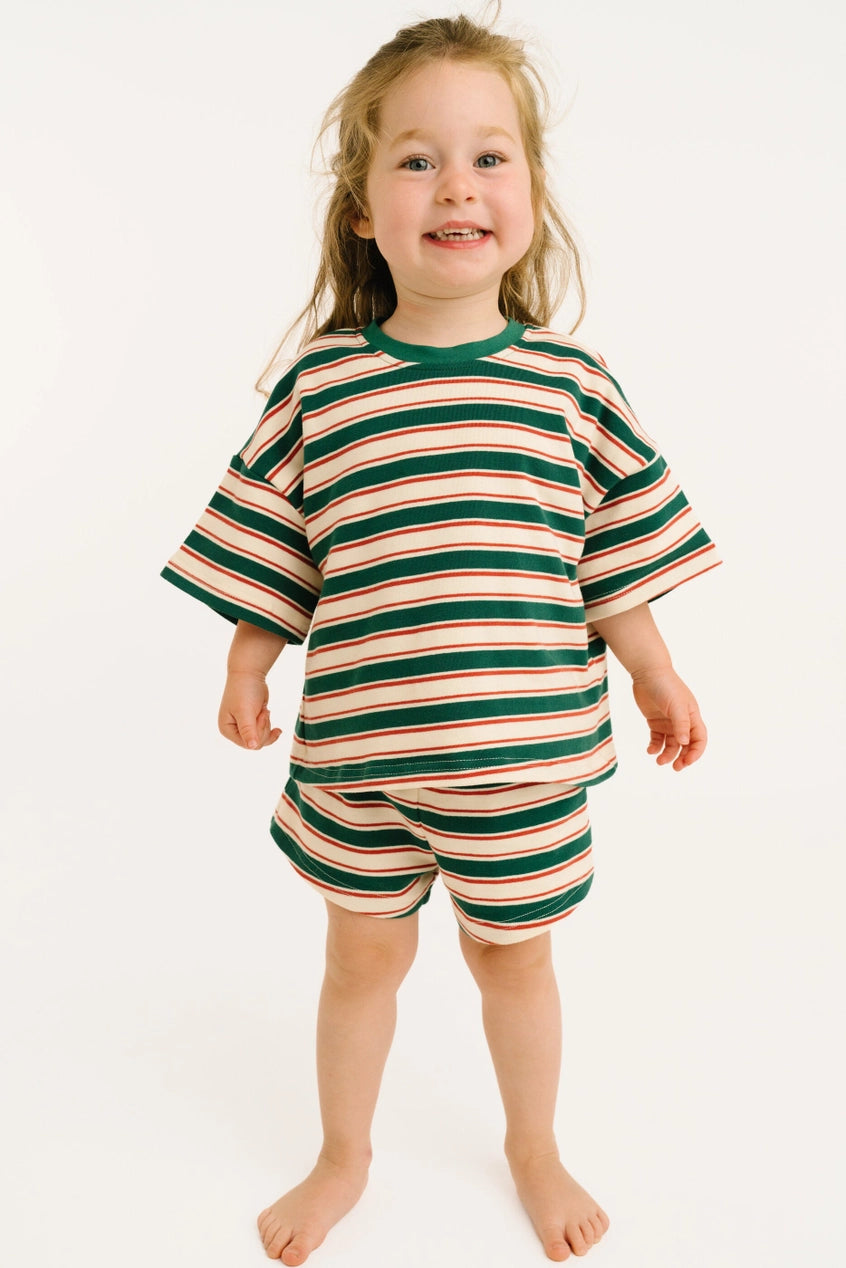 Forest Stripe Slouchy Set