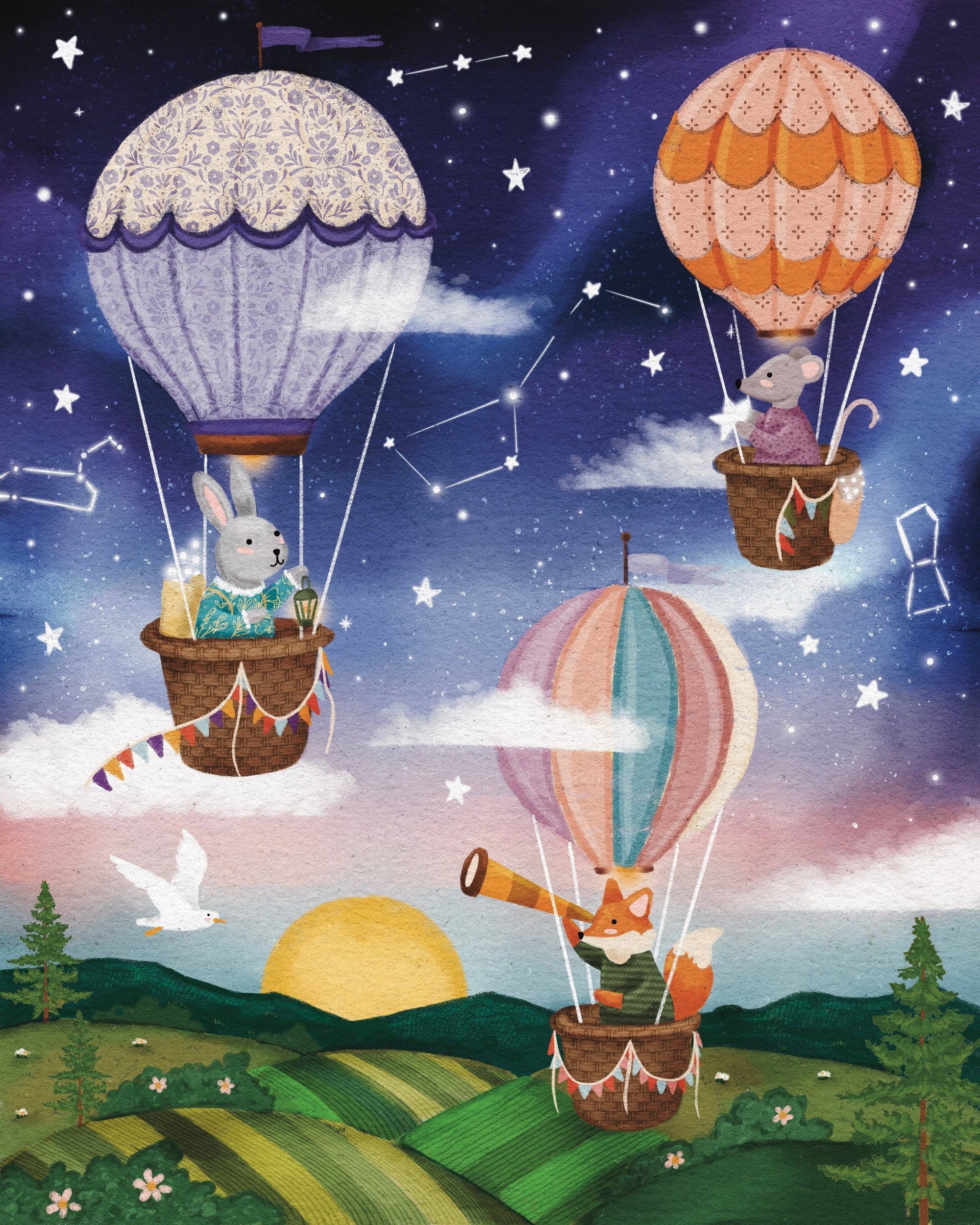 Sky High Friends Mini Puzzle kids playing lifestyle photo