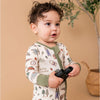 Little Explorer Zip Romper zipper detail